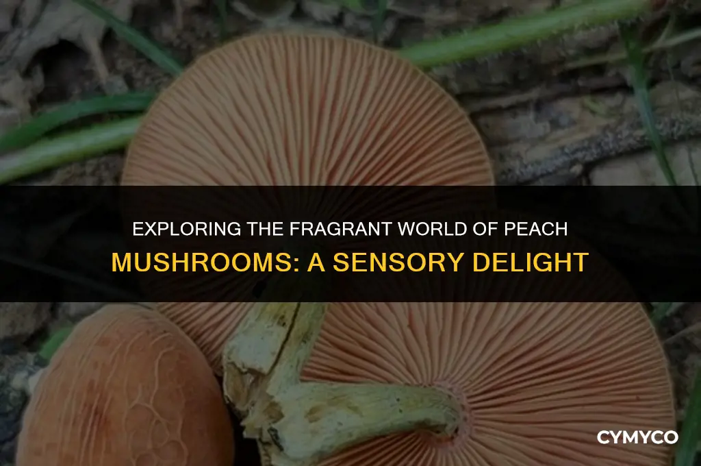 what do peach mushrooms smell like