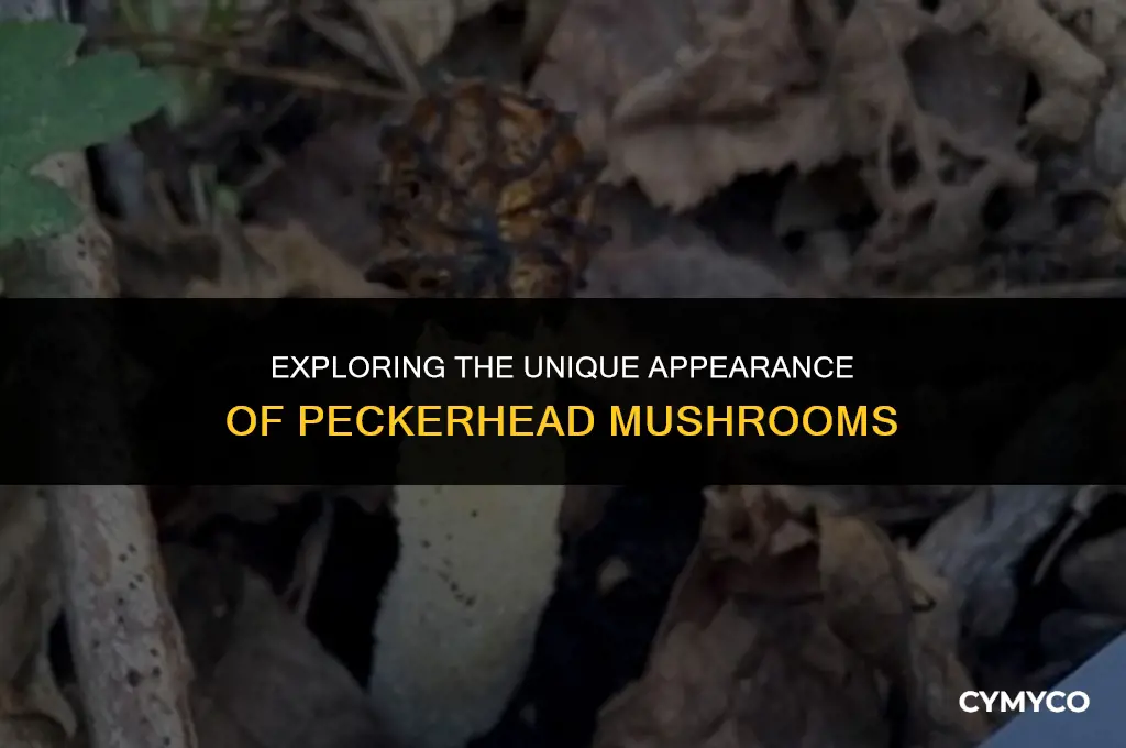 what do peckerhead mushrooms look like