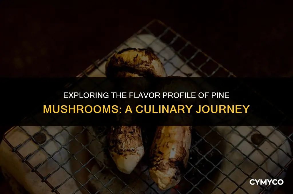 what do pine mushrooms taste like