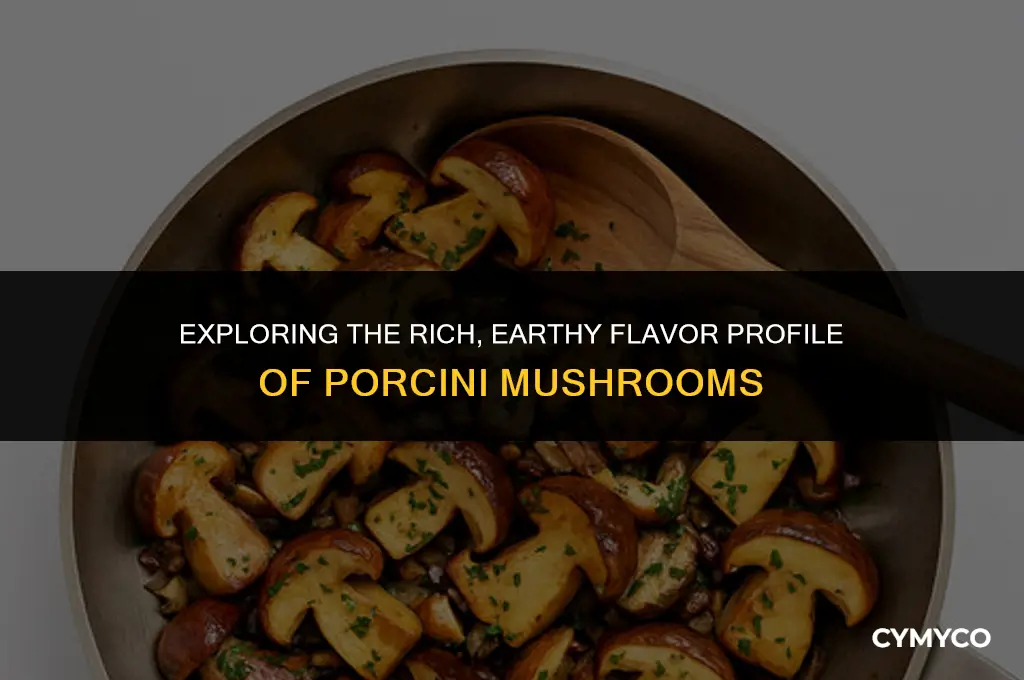 what do porcini mushrooms taste like