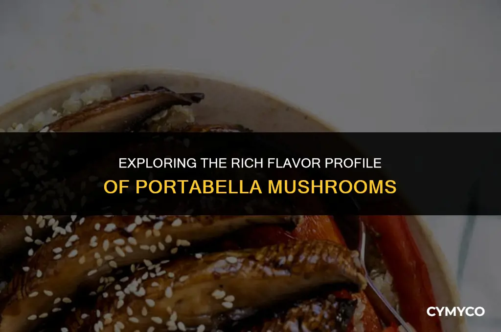 what do portabella mushrooms taste like