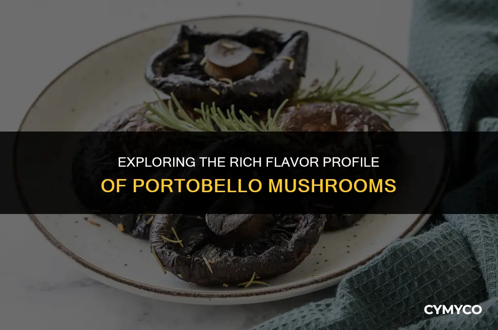 what do portobello mushrooms taste