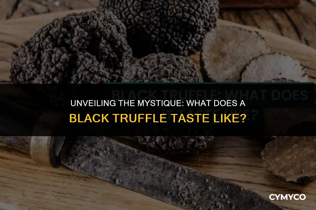 what does a black truffle taste like