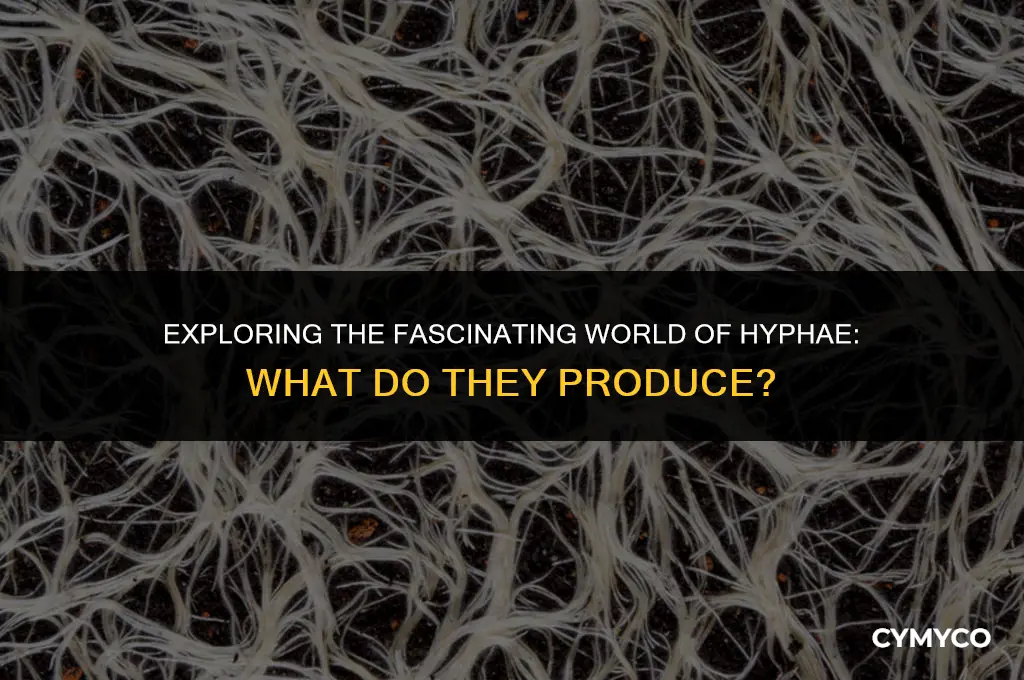 what does hyphae produce