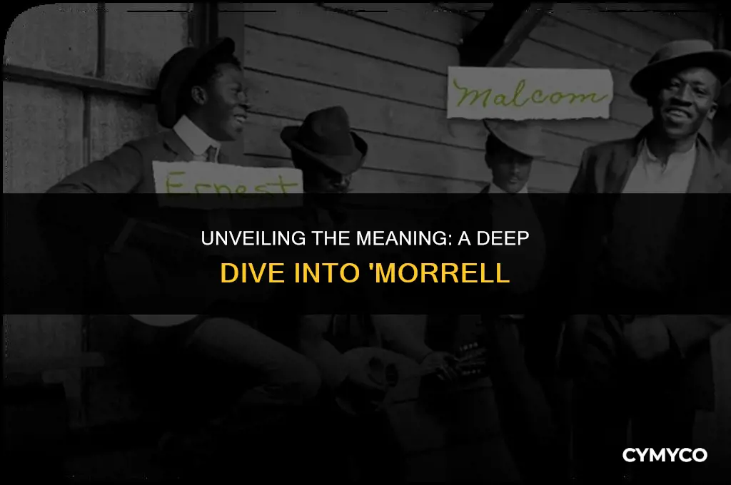 what does morrell mean