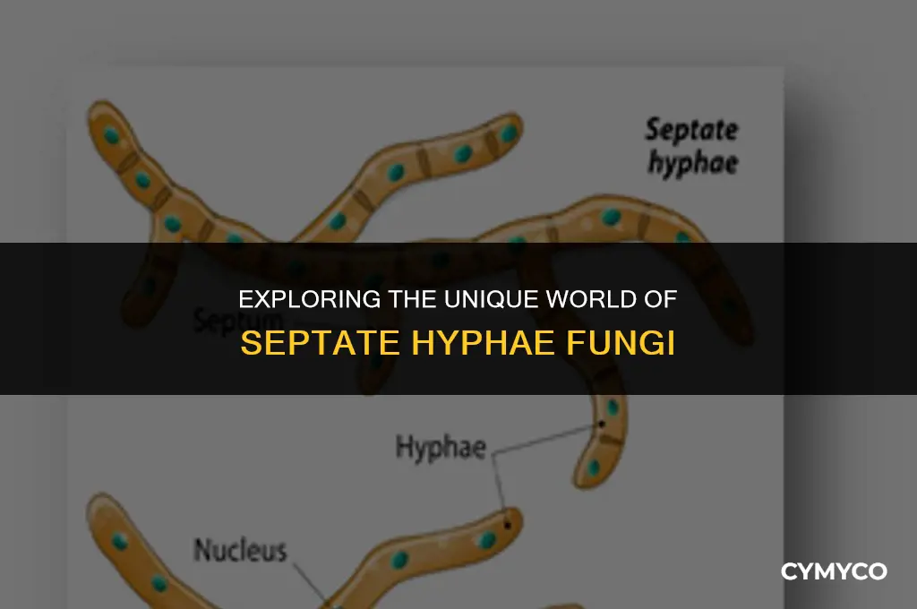what group has septate hyphae