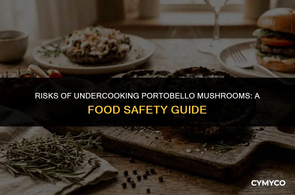 what happens if portobello mushrooms are undercooked