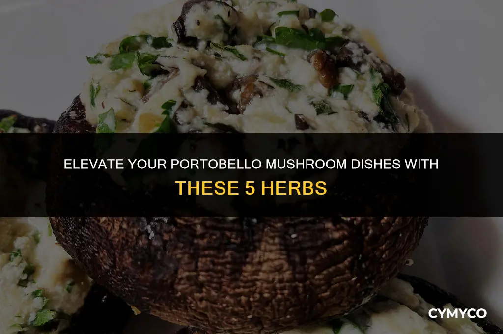 what herbs go well with portobello mushrooms