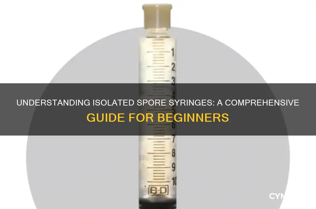 what is an isolated spore syringe