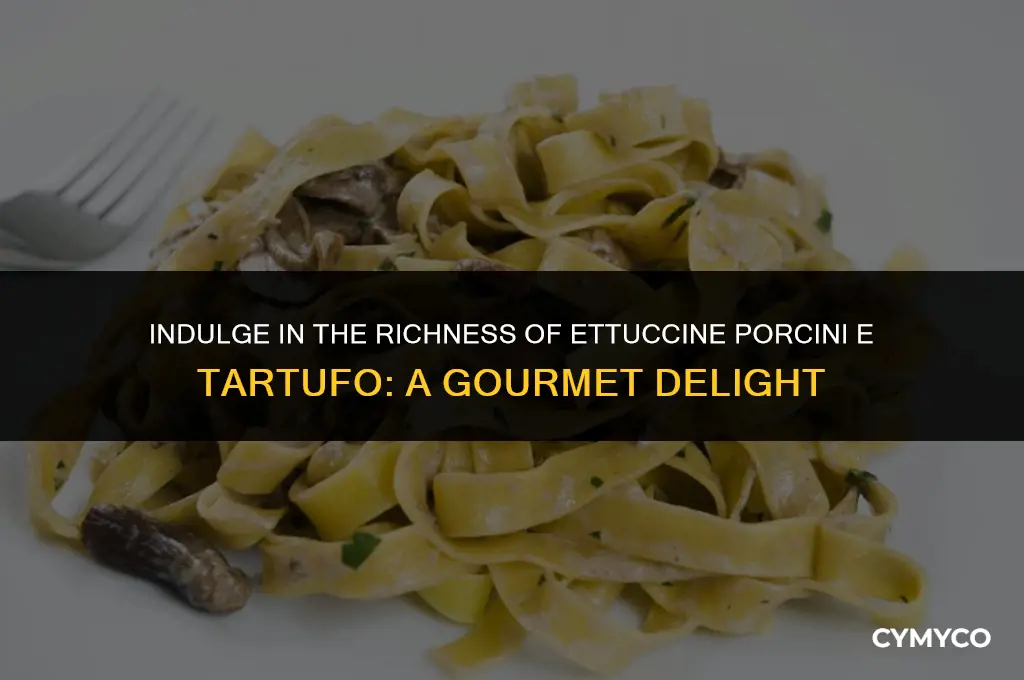 what is ettuccine porcini e tartufo