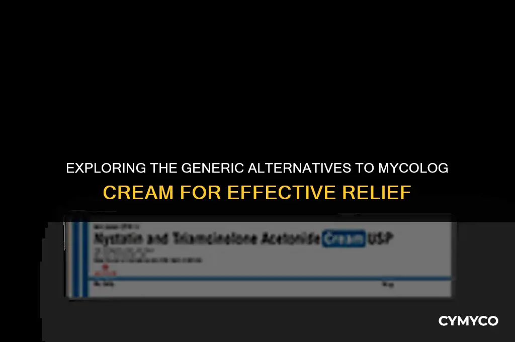 what is the generic name for mycolog cream