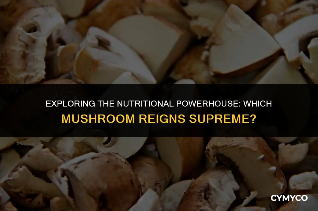 what is the healthiest mushroom to eat