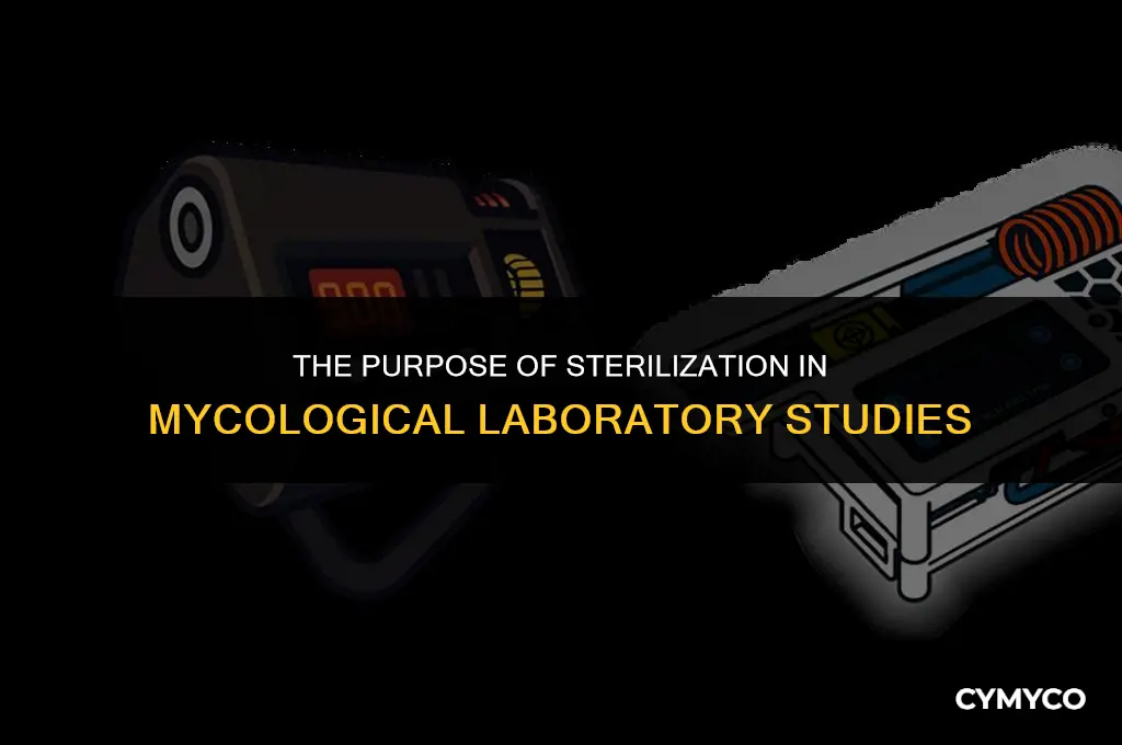 what is the purpose of sterilization in mycological laboratory studies