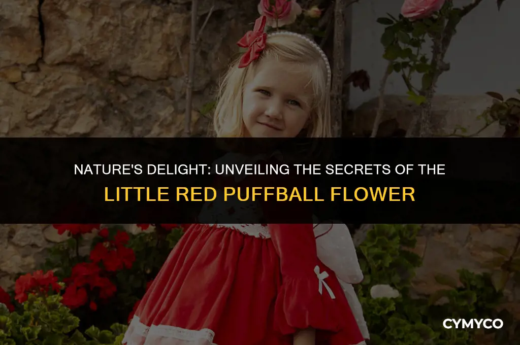what make a little red puffball flower
