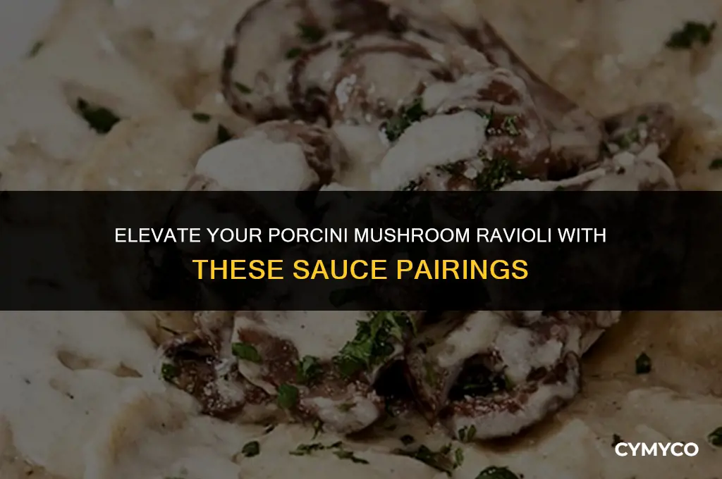 what sauce goes with porcini mushroom ravioli