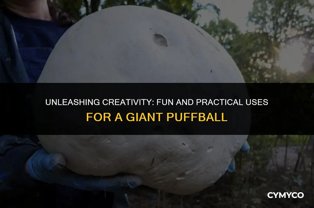 what to do with a giant puffball