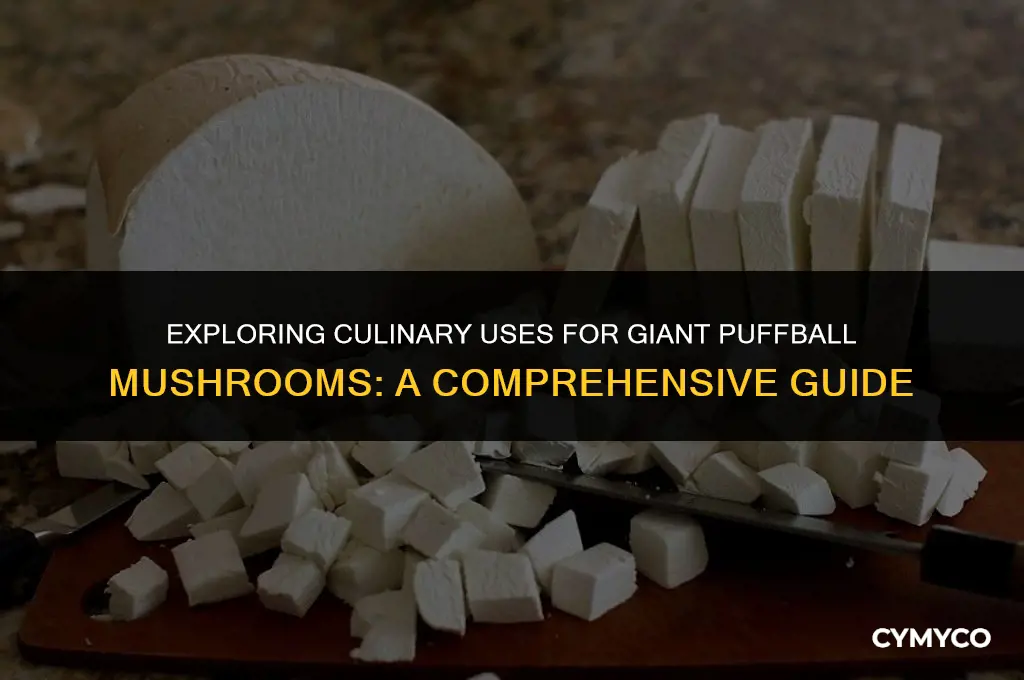what to do with giant puffball mushrooms
