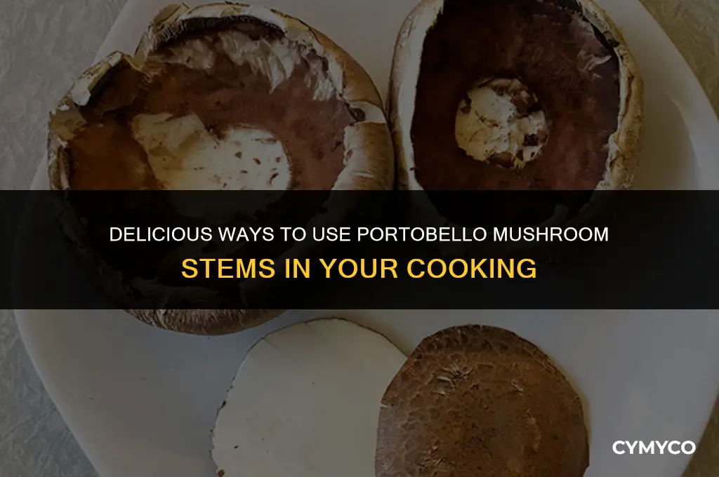what to do with portobello mushroom stems