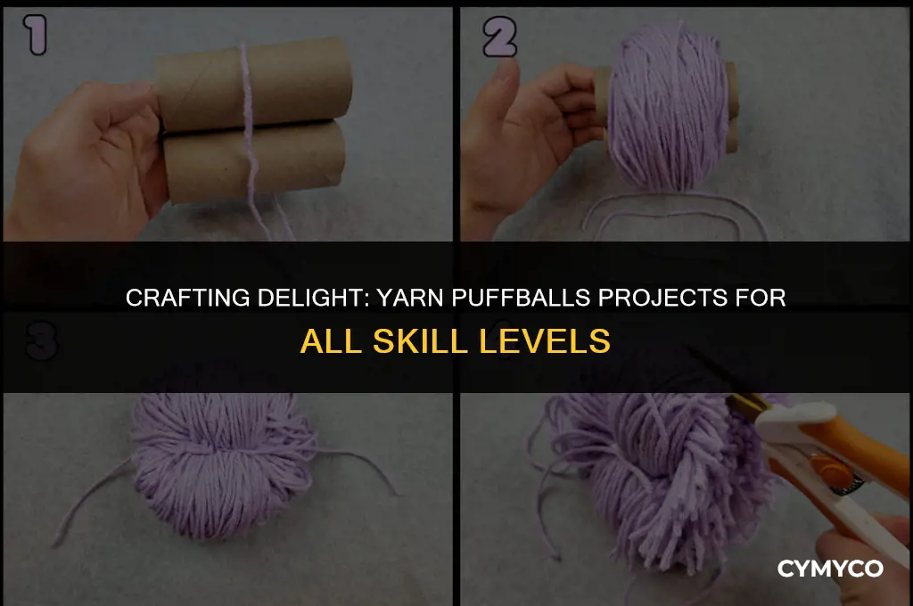 what to make with yarn puffballs