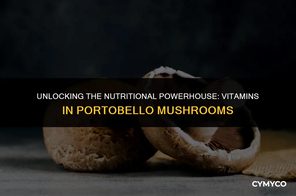 what vitamins are in portobello mushrooms