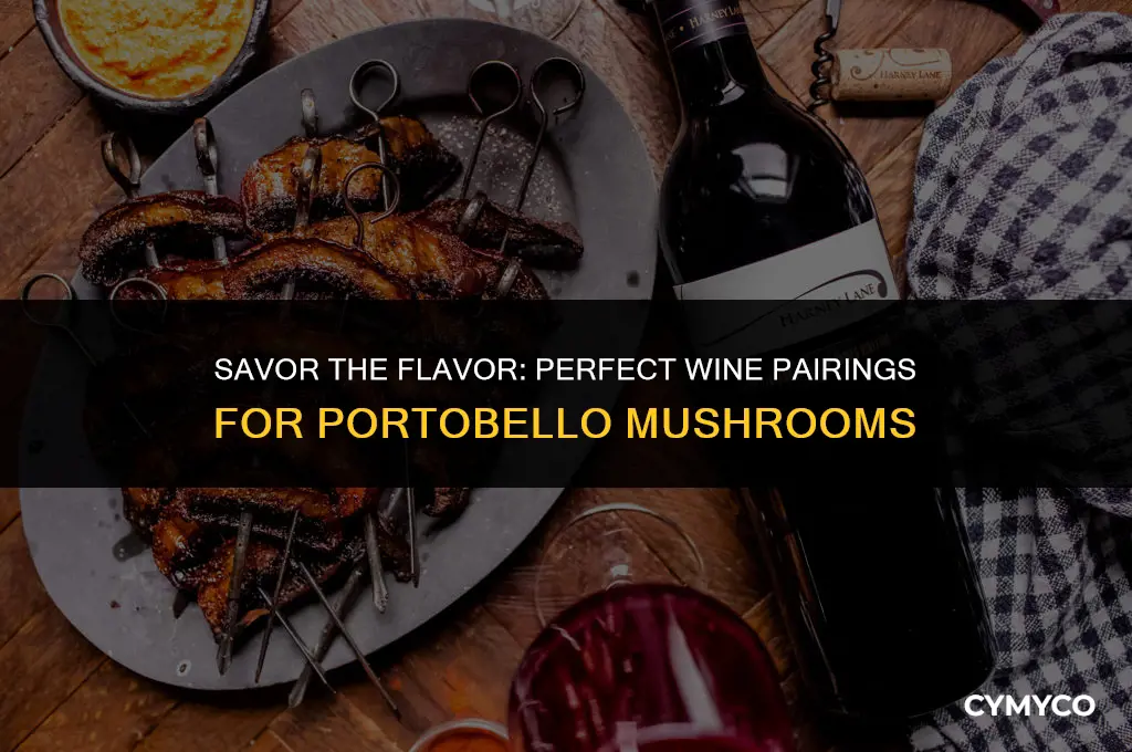 what wine goes with portobello mushrooms