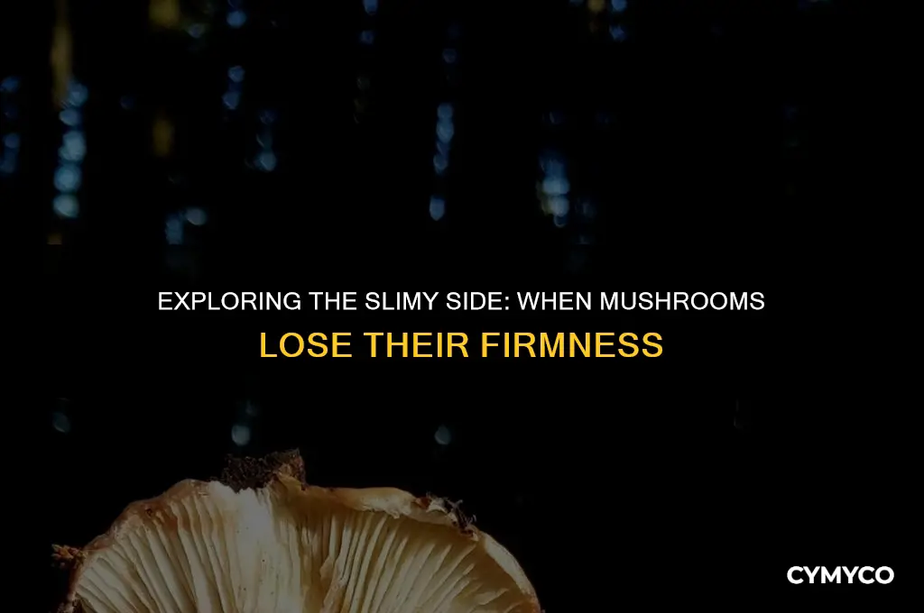 when do mushrooms get a little slimy