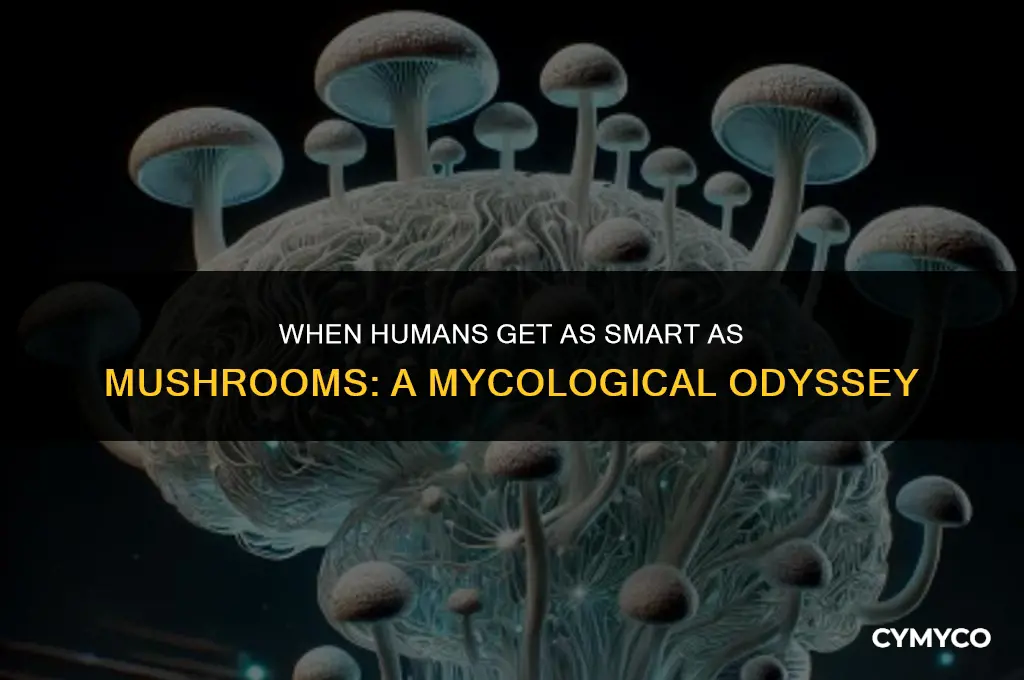 when humans get as smart as mushrooms