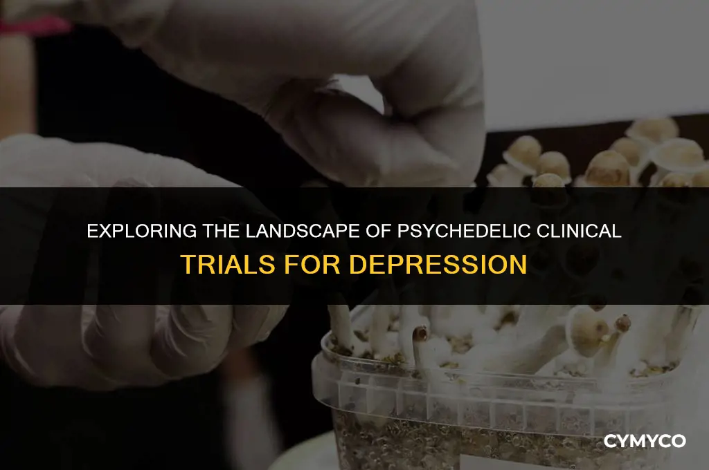 where are clinical trials for magic mushroom for depression