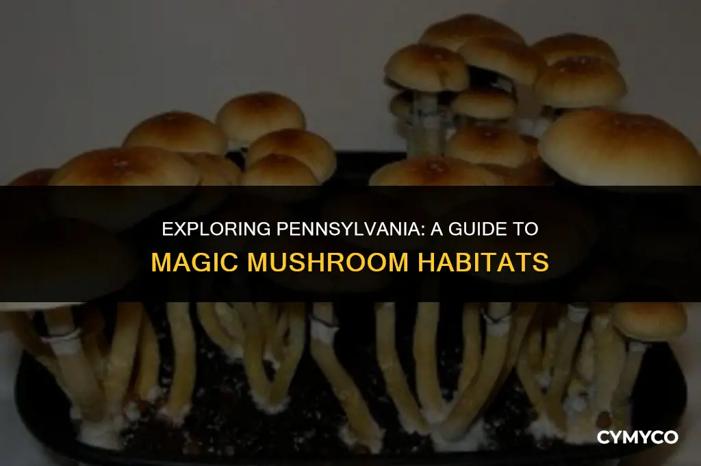 where are magic mushrooms found in pennsylvania