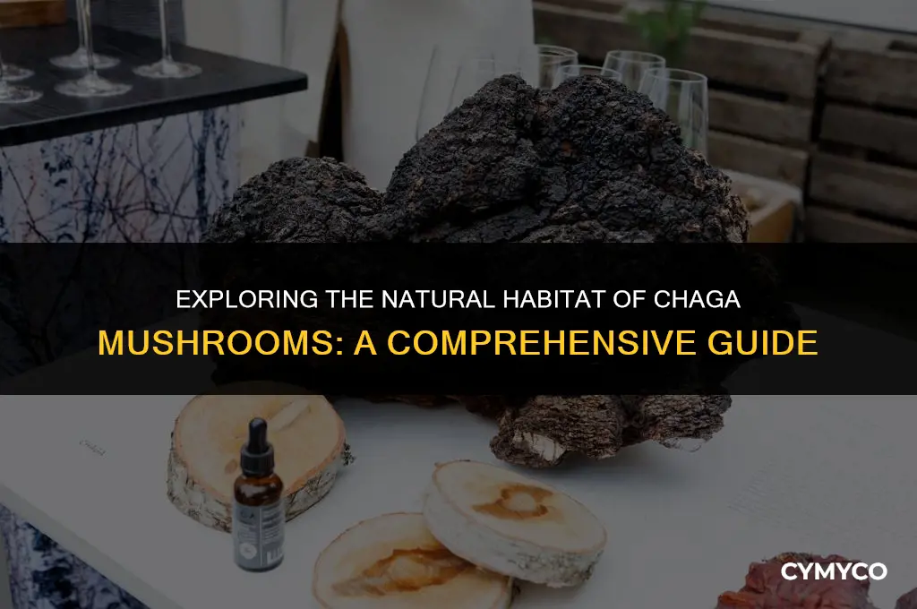 where do chaga mushrooms grow