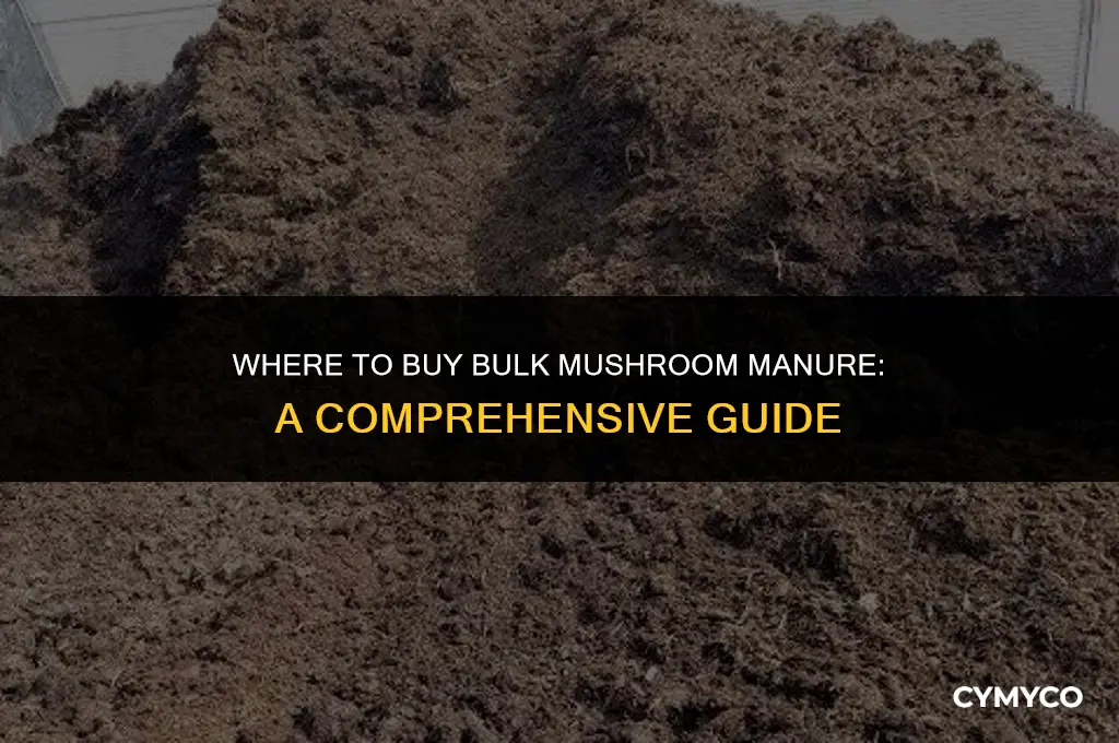 where to buy bulk mushroom manure