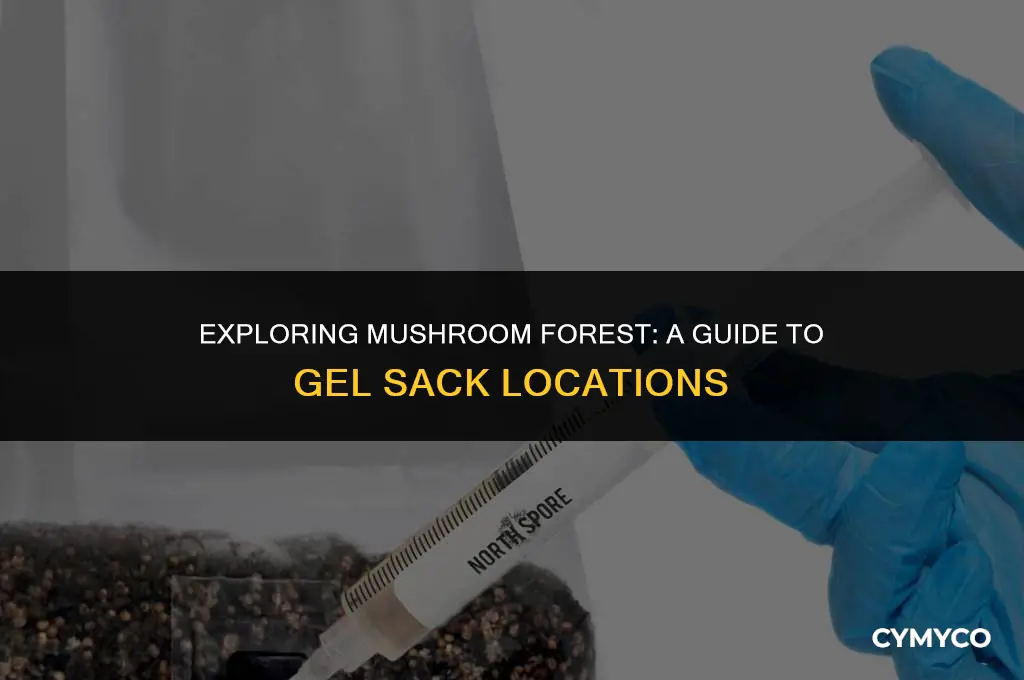 where to find gel sacks in mushroom forest