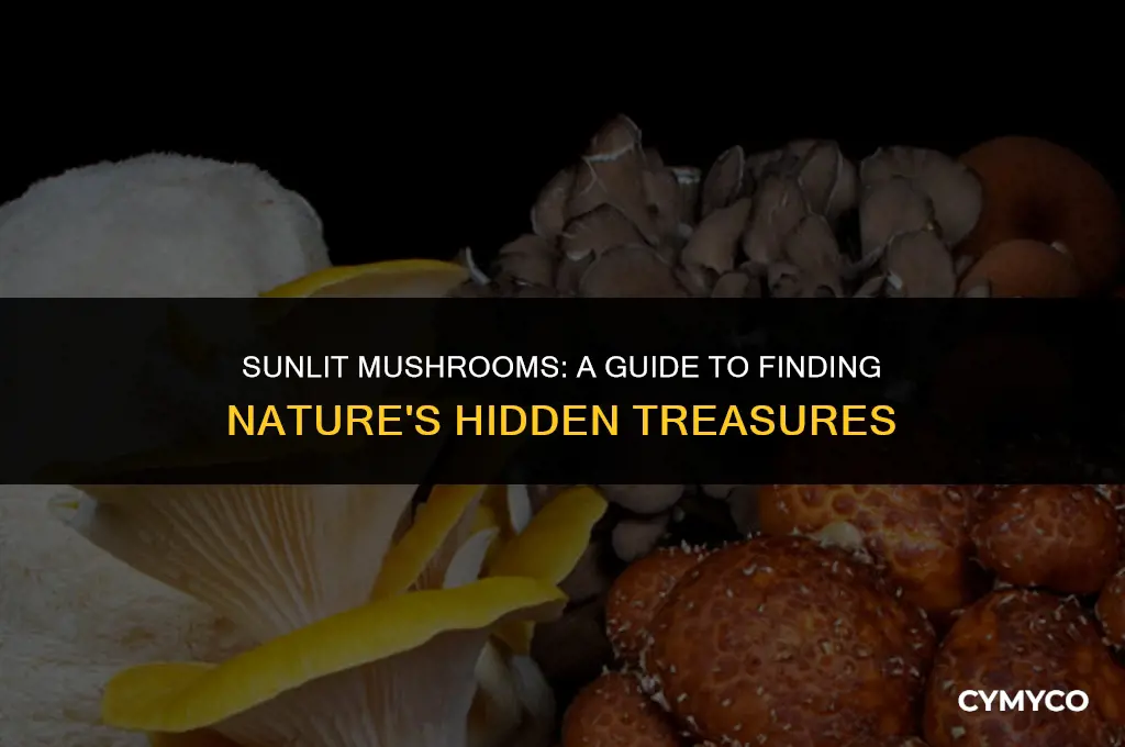 where to find mushroom grown under sunlight