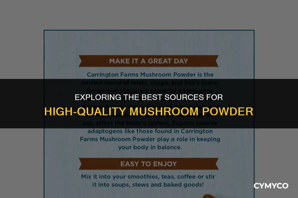 where to find mushroom powder