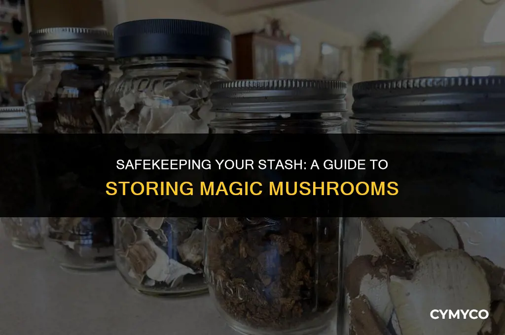 where to keep magic mushrooms