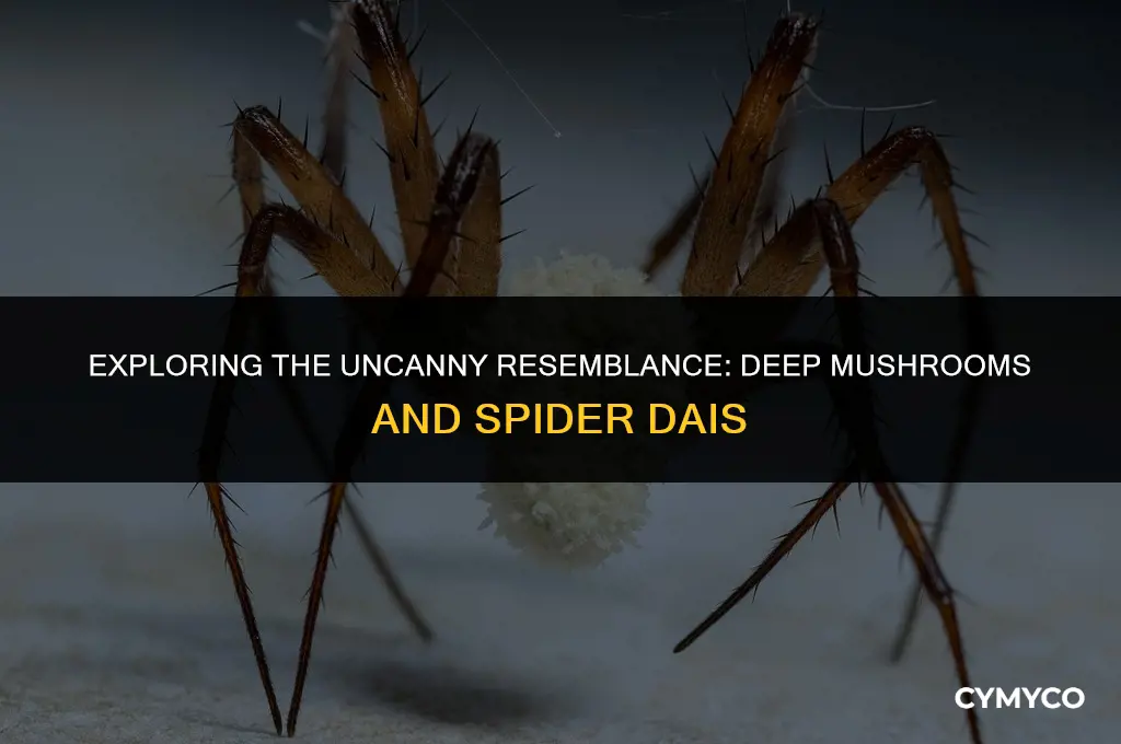 why do deep mushrooms look like spiders dai