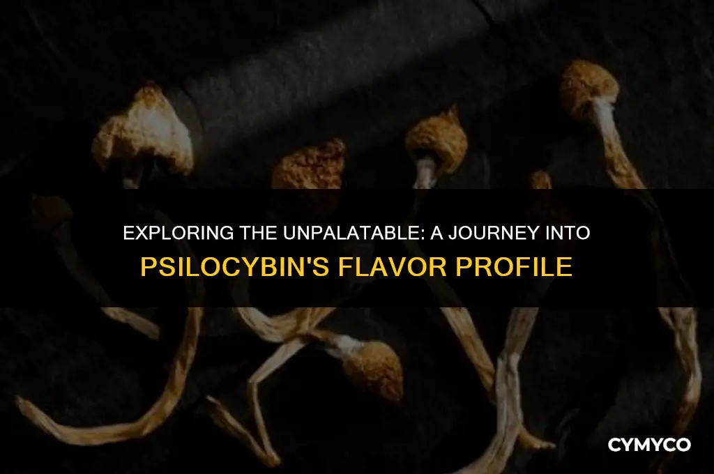 why do magic mushrooms taste like ass