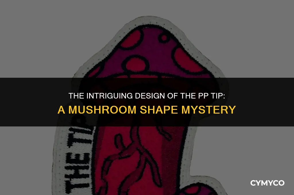 why is the pp tip shaped like a mushroom