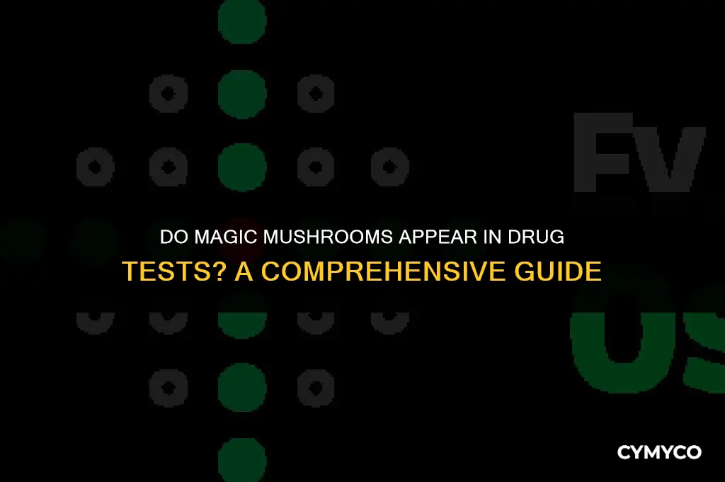 will magic mushrooms show in drug test